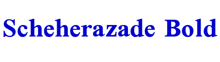 Scheherazade Bold लिपि